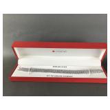 Macys Sterling Silver Multistrand Bracelet Diamond