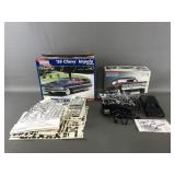 Vtg Monogram 66 Malibu & 59 Chevy Impala Model