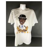 Vintage Detroit Lions Lem Barney Signed Tshirt
