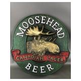 Vtg Moosehead Canadian Lager 3d Molded Plastic