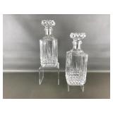 Vintage Crystal Glass Decanters
