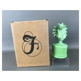 Fenton Green Chameleon Dragon Figurine