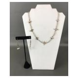 Vtg Southwest Style Zuni Carved Fetish Necklace W