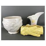 Hull Cornicopia Vase & Mccoy? Planters
