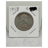1949 90% Silver Franklin Half Dollar
