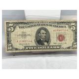 Red Seal $5 1963 Us Note