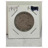 1949 90% Silver Franklin Half Dollar