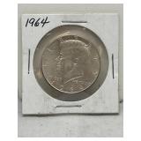 1964 90% Silver Kennedy Half Dollar