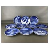 Royal Copenhagen 2000-2009 Christmas Plates