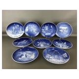 Vtg Royal Copenhagen 1980's Christmas Plates *note