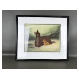 Deer To My Heart Framed Disney Bambi Sericel