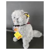 Vintage Steiff Minka Grey Persian Cat Plush