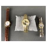 Gold Tone Luger Quartz Watch & Gruen Watches