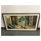 Impressionist Street Scene, Signed Burnett