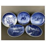Royal Copenhagen 1965-1969 Christmas Plates