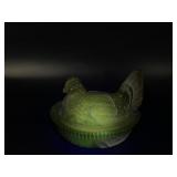 Westmoreland Glowing Manganese Hen On Nest