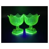 Vtg Julepped Oranges Vaseline Urainum Fruit Cups