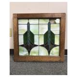 Antique/vtg Stained Glass Window Frame