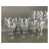 Vtg Mikasa? Wine Glass & Vtg Water Goblets