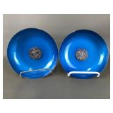 Reed & Barton Coin Dishes Aquarius & Sagittarius