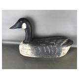 Weathered Hand Carved Wooden Goose Decoy Farmhouse