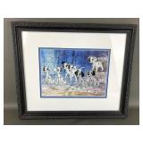 Disney 100 Dalmatians Sericel Framed