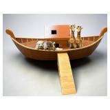 Steiff Noah's Ark, Mr & Mrs Teddy Noah & Giraffes