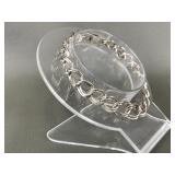 Sterling Silver Double Link Charm Bracelet