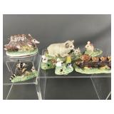 Vintage Pottery Basil Matthews Rodent Set Figures