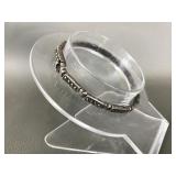 Vintage Sterling Silver & Marcasite Bracelet