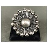 Vtg Sterling Silver Taxco Mexico Brooch Pin
