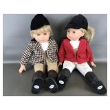 Vintage Equestrian Gotz Riding Dolls