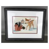 1999 Bambi Cel/lithograph Print, Framed