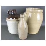 Antique Stoneware Whiskey Jug & More!