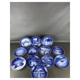 Royal Copenhagen Christmas Plates 2010-2021