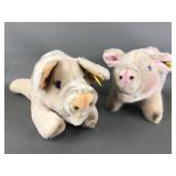 Vtg Steiff Jolanthe Blue Eyed Plush Pig