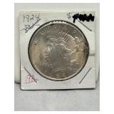 1924 90% Silver Peace Dollar