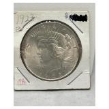 1923 90% Silver Peace Dollar