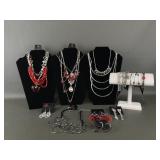 Red & Silver-toned Fun Paparazzi Jewelry