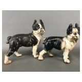 Vtg Or Antique Cast Iron Dog Door Stoppers