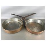 Antique D.h. & M. Co. Copper Pans