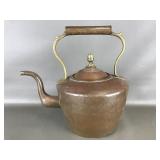 Vtg Poss. Antique Handmade Copper Tea Kettle