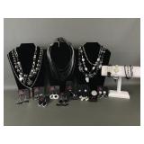Black & Silver-toned Paparazzi Jewelry