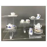 Vintage Miniature Porcelain Play Tea Set Pieces