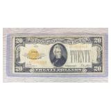 1928 Series $20 Dollar Gold Certificate