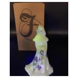 Fenton Glowing Purple Flower Bridesmaid