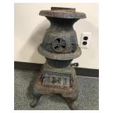 Vtg Or Antiq. Cast Iron Potbelly Stove