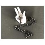 Antique Sterling Silver Beaded Rosary