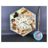 Unique 3d Folk Art Dog Northville Watch & Clock