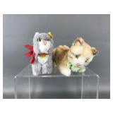 Vintage Tabby Cat Steiff Plush & Kitty